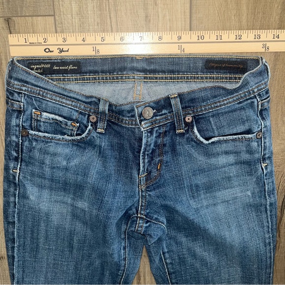 Citizens of Humanity Jerome Dahan Ingrid #002 Low Waist Flare Jeans 26 Y2K Retro - Picture 9 of 15